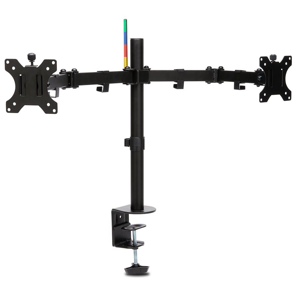 Image for KENSINGTON SMARTFIT ERGO DUAL EXTENDED MONITOR ARM BLACK from Office National