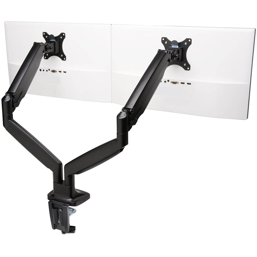 Image for KENSINGTON SMARTFIT ONETOUCH DUAL MONITOR ARM BLACK from Office National