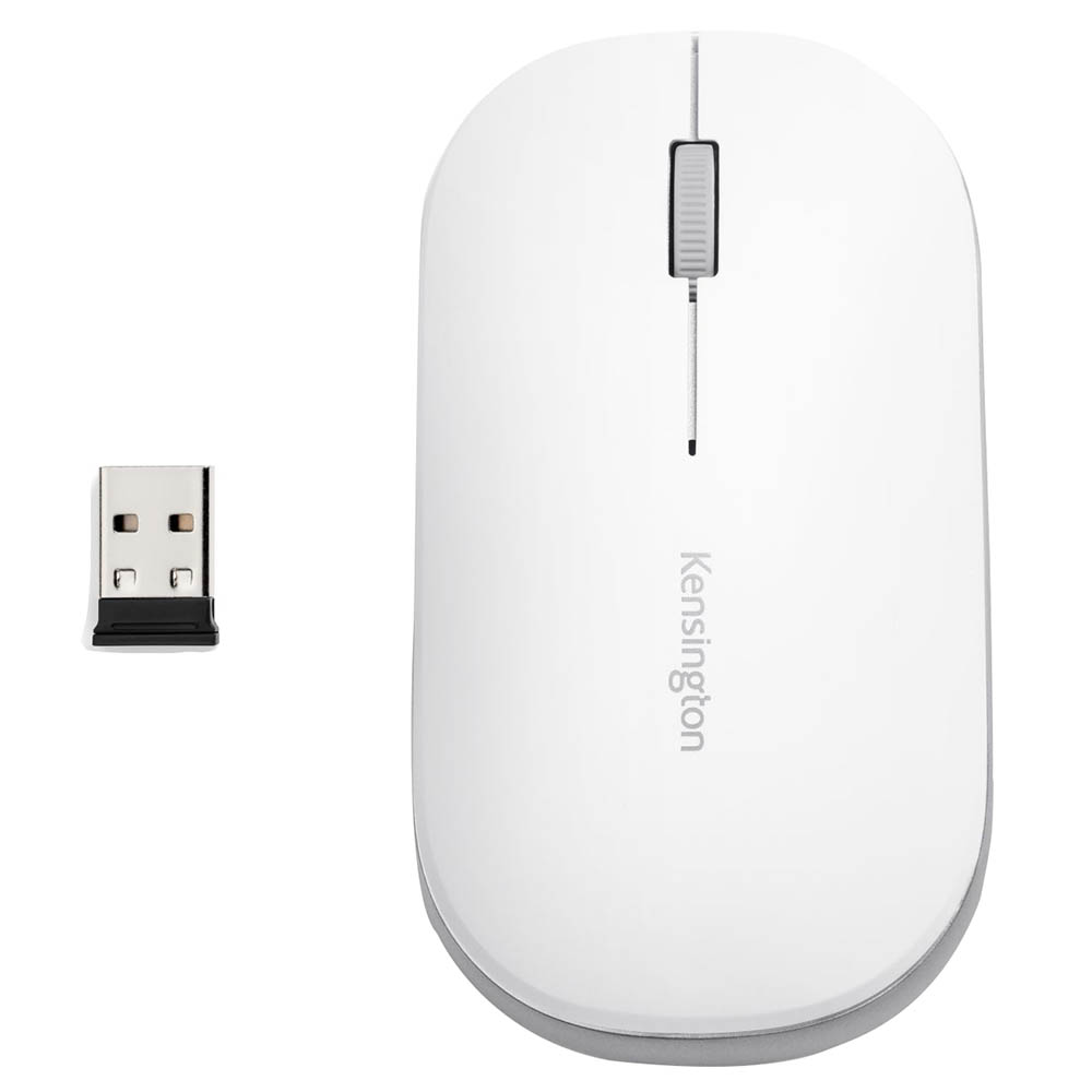 Image for KENSINGTON SURETRACK DUAL WIRELESS MOUSE WHITE from Office National Kalgoorlie