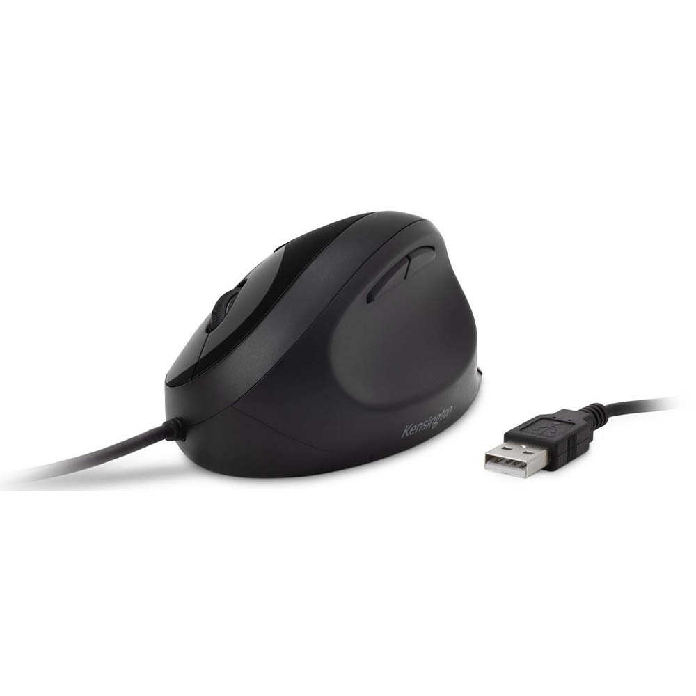 Image for KENSINGTON PRO FIT ERGO WIRED MOUSE BLACK from PaperChase Office National