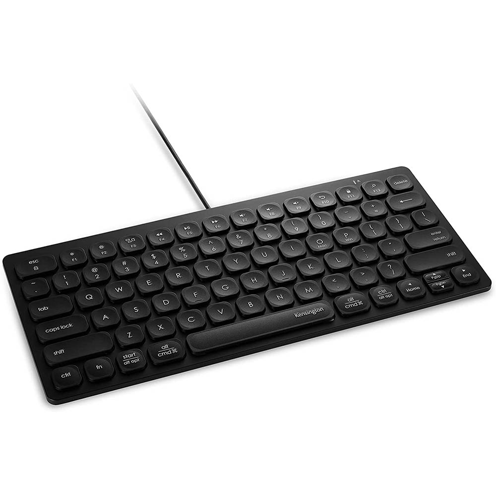 Image for KENSINGTON WIRED COMPACT KEYBOARD BLACK from Angletons Office National