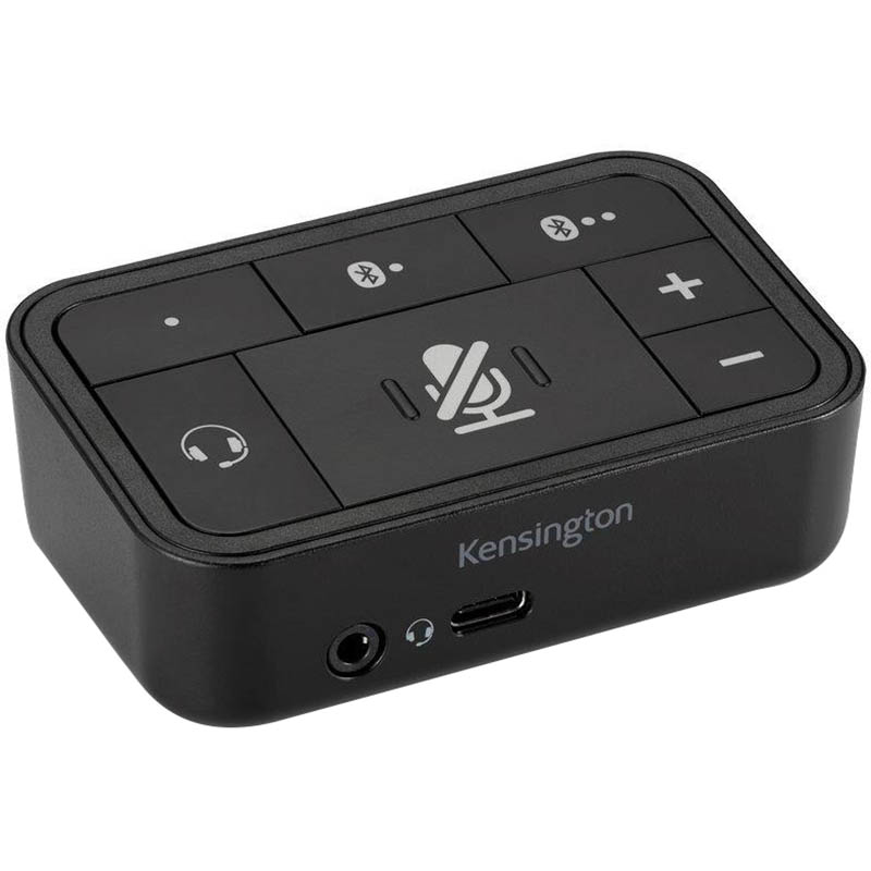 Image for KENSINGTON UNIVERSAL 3-IN-1 PRO AUDIO HEADSET SWITCH BLACK from Office National Sydney Stationery