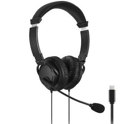 Image for KENSINGTON HI-FI USB-C HEADPHONES WITH MIC BLACK from Aztec Office National Melbourne