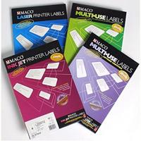 maco labels inkjet 65up 38.1 x 21.2mm white box 50