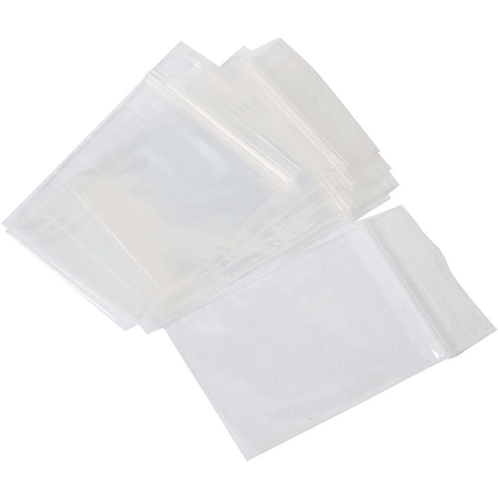 Image for CUMBERLAND PRESS SEAL BAG 45 MICRON 150 X 200MM CLEAR PACK 100 from PaperChase Office National