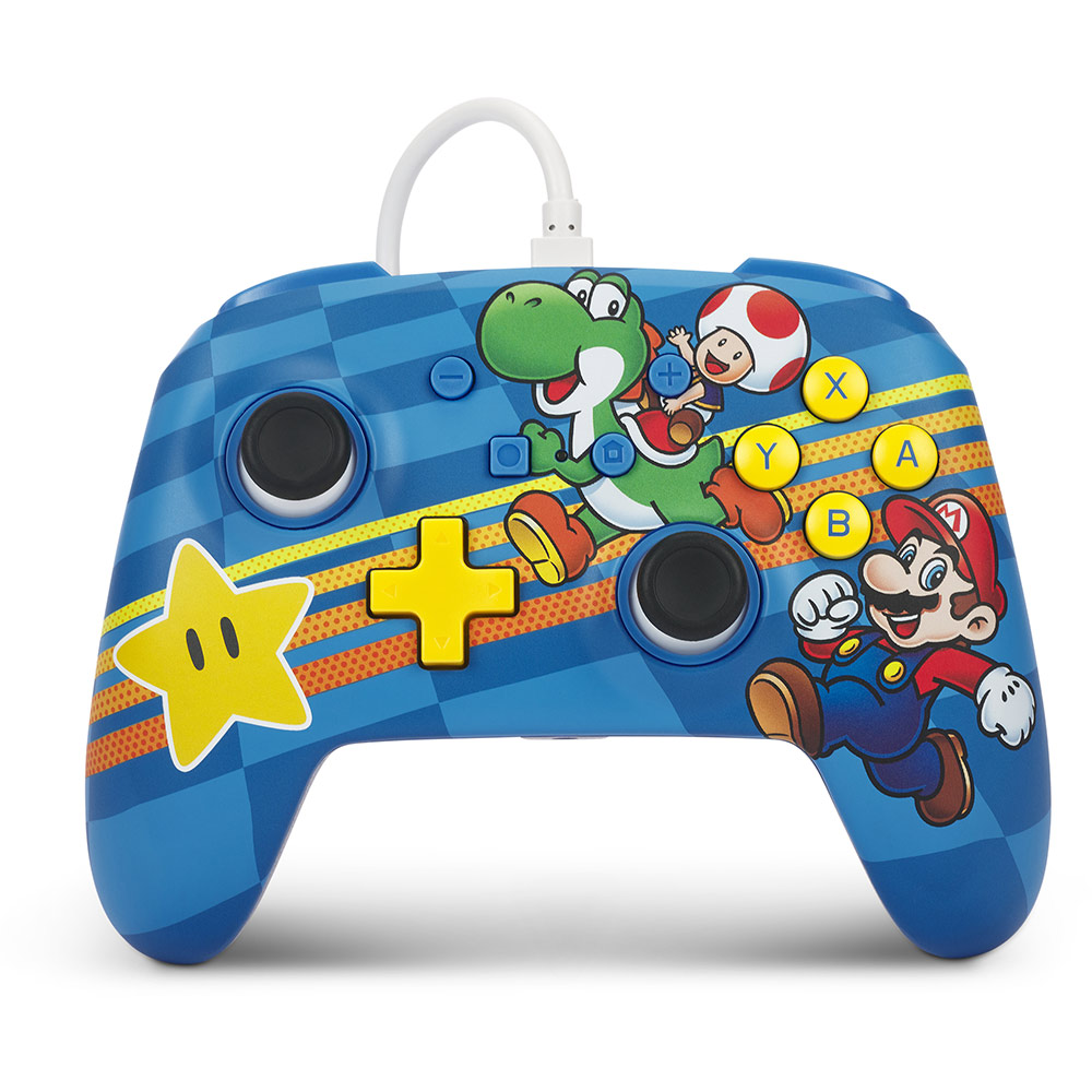Image for POWERA ENHANCED WIRED CONTROLLER FOR NINTENDO SWITCH MUSHROOM KINGDOM FRIENDS from PaperChase Office National