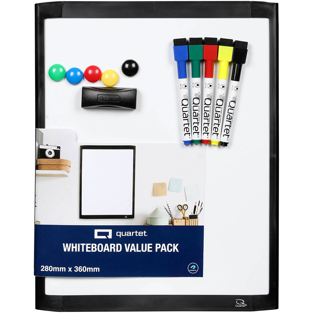 Image for QUARTET WHITEBOARD VALUE PACK 280 X 360MM WHITE from PaperChase Office National