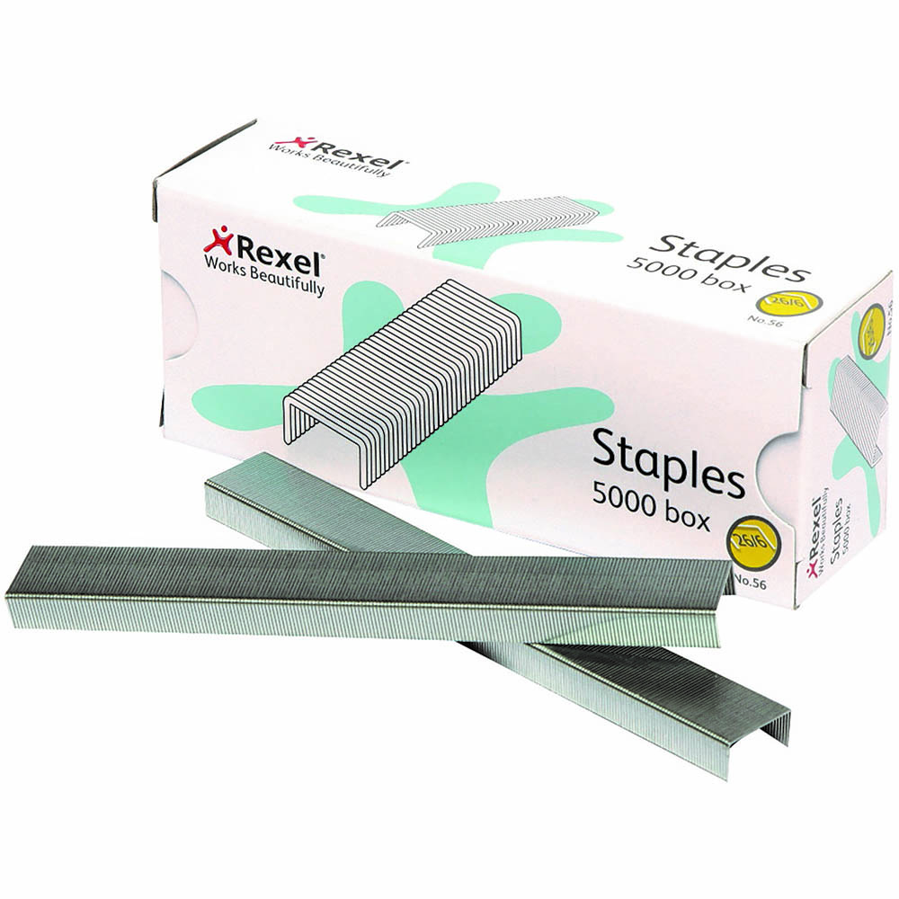 Image for REXEL STAPLES NO.56 26/6 BOX 5000 from Ezi Office National Tweed