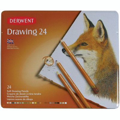 Image for DERWENT DRAWING TIN SET PACK 24 from PaperChase Office National