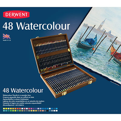 Image for DERWENT WATERCOLOUR PENCIL ASSORTED PACK 48 from Office National Balcatta