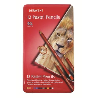 Image for DERWENT PASTEL PENCIL ASSORTED TIN 12 from Office National Sydney Stationery
