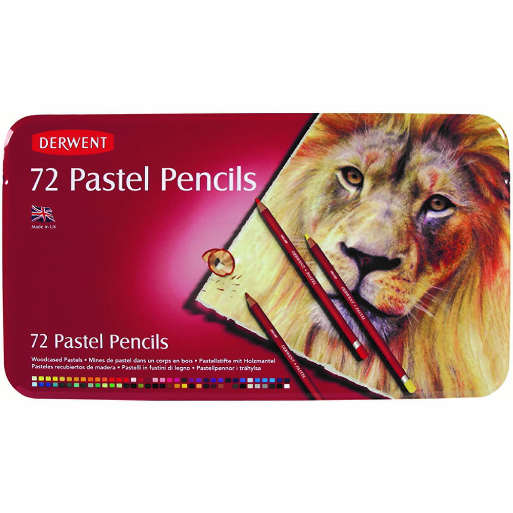 Image for DERWENT PASTEL PENCIL ASSORTED TIN 72 from Surry Office National