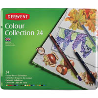 derwent colour collection pencils assorted 24 tin