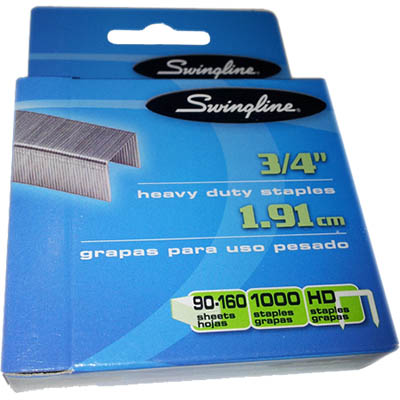 Image for SWINGLINE SF13 HEAVY DUTY STAPLES 19MM LEG BOX 1000 from PaperChase Office National