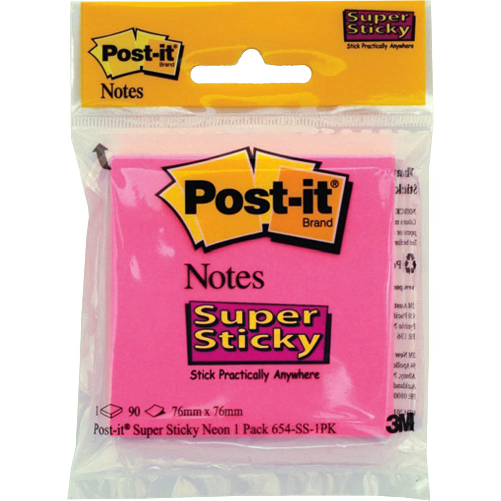 Image for POST-IT 654-SS-1PK SUPER STICKY NOTES 76 X 76MM MARRAKESH from Mackay Business Machines (MBM) Office National