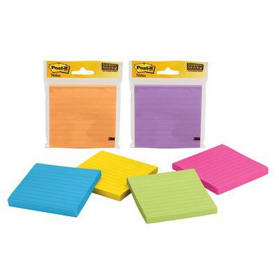Image for POST-IT 4490-SSMX SUPER STICKY NOTES 90 SHEETS PER PAD 101 X 101MM ASSORTED NEON AND ULTRA from Office National Barossa