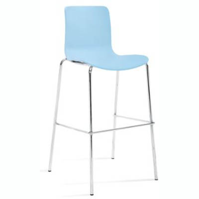 Image for DAL ACTI TALL BAR CHROME STOOL BLUE from Surry Office National