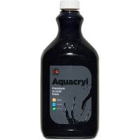 educational colours aquacryl premium acrylic 2 litre black