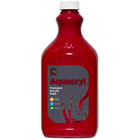 educational colours aquacryl premium acrylic 2 litre cool red