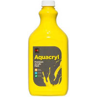 educational colours aquacryl premium acrylic 2 litre cool yellow