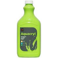 educational colours aquacryl premium acrylic 2 litre light green