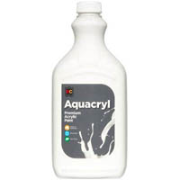 educational colours aquacryl premium acrylic 2 litre white