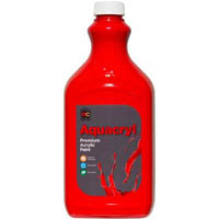 educational colours aquacryl premium acrylic 2 litre warm red
