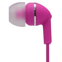 moki noise isolation earbuds with microphone and control pink