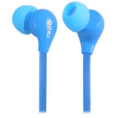 Image for MOKI EARBUDS EARPHONES 45 DEGREE COMFORT BLUE from Office National