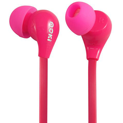 Image for MOKI EARBUDS EARPHONES 45 DEGREE COMFORT PINK from Office National