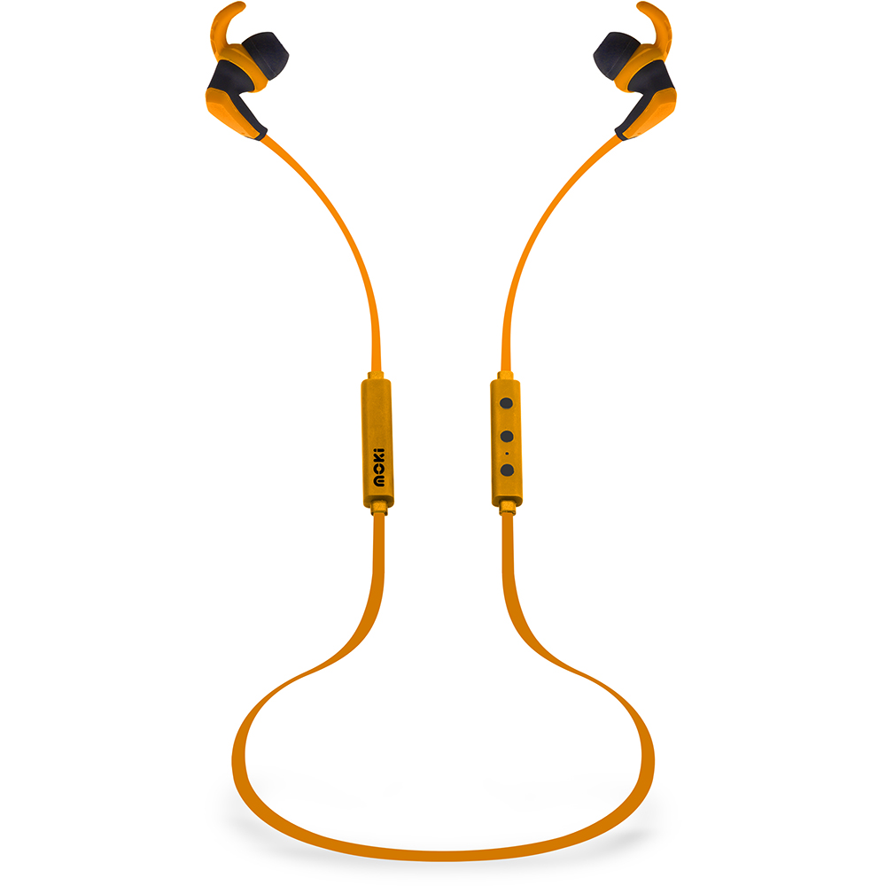 Image for MOKI HYBRID BLUETOOTH EARPHONES YELLOW from Office National Sydney Stationery