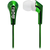 moki metallics earbuds green