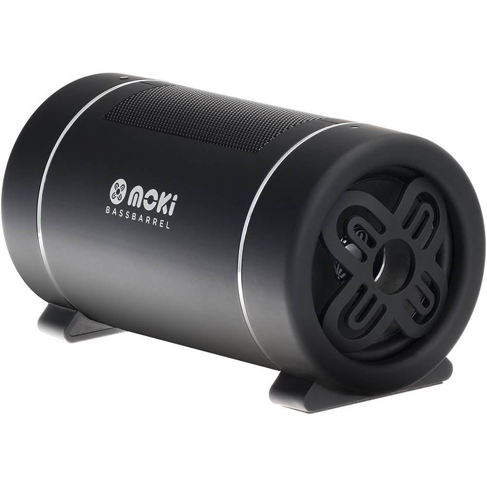 Image for MOKI BASSBARREL BLUETOOTH SPEAKER WITH MICROPHONE BLACK from Two Bays Office National