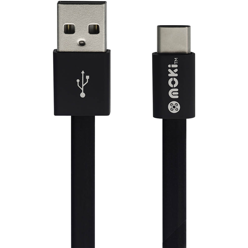 Image for MOKI SYNCHARGE CABLE USB-A TO USB-C 3M BLACK from Office National