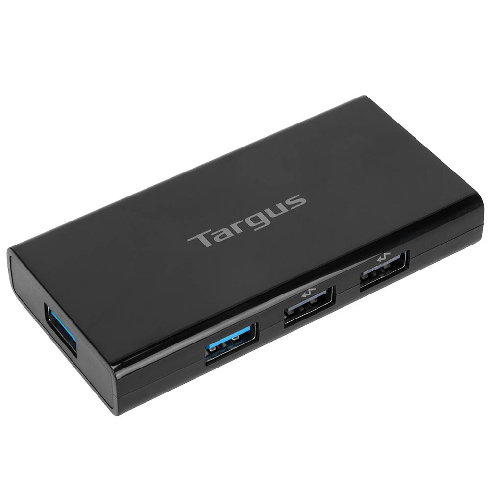 Image for TARGUS 7-PORT HUB USB-A 3.0 WITH FAST CHARGING BLACK from Ezi Office Supplies Gold Coast Office National