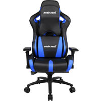 anda seat ad12xl 03 extra large gaming chair with premium black aluminium feet black/blue