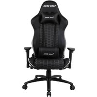 anda seat ad4 07 gaming chair premium black aluminium feet black/white