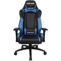 anda seat ad7 23 large gaming chair premium black aluminium feet black/blue