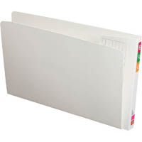 avery 165720 fullvue white file 30mm gusset foolscap white box 100