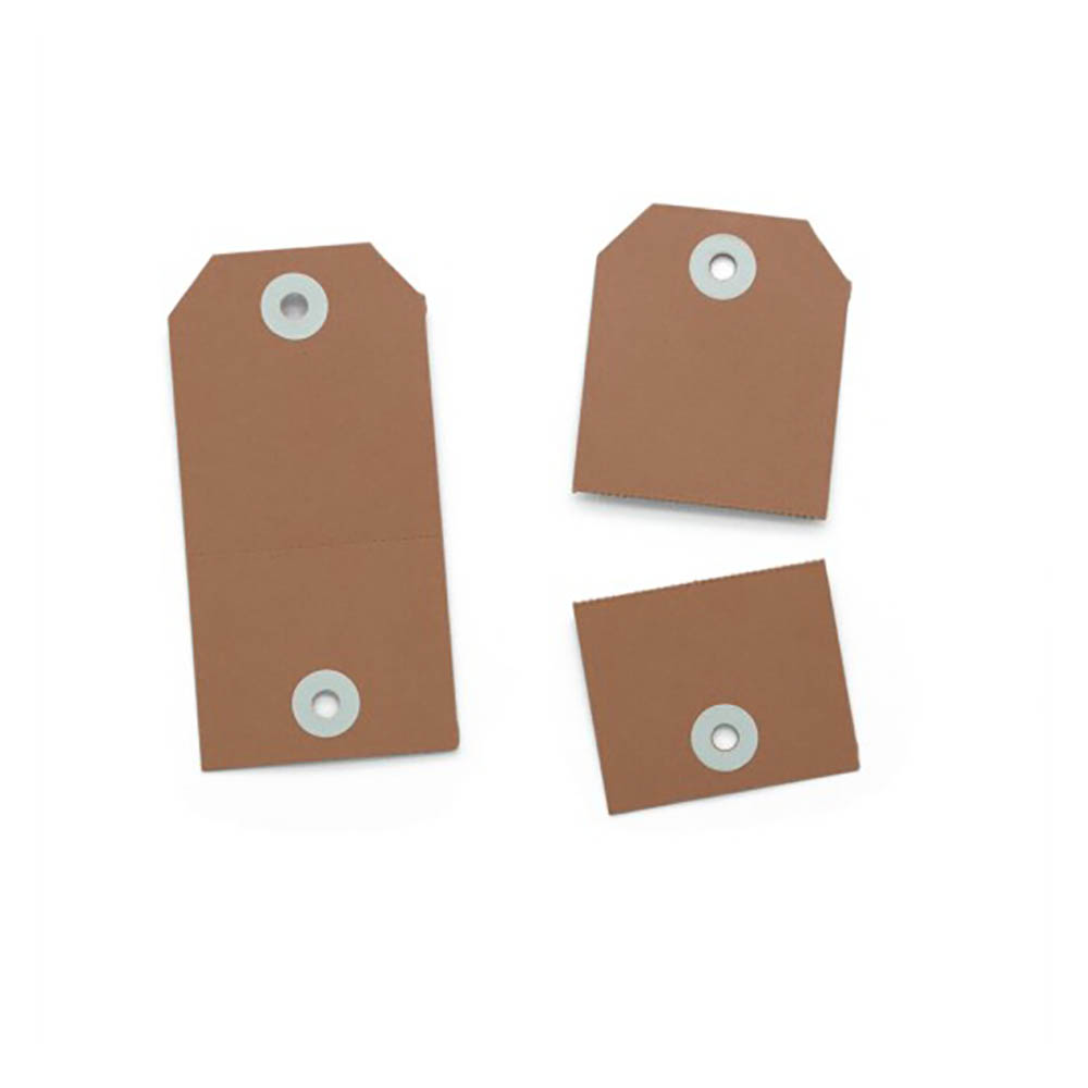 Image for AVERY PERFORATED TAGS 2 IN 1 54 X 108MM KRAFT BROWN PACK 100 from Aztec Office National