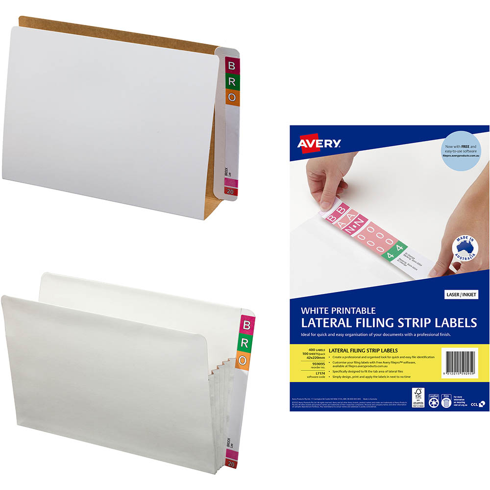 Image for AVERY LATERAL FILING STARTER KIT 5 from PaperChase Office National