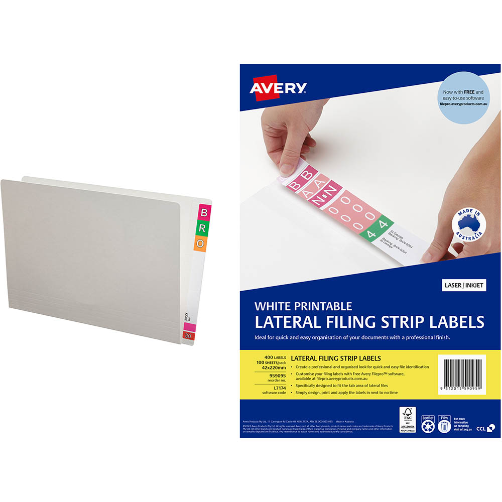 Image for AVERY LATERAL FILING STARTER KIT 2 from PaperChase Office National