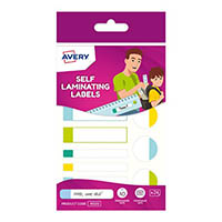 avery 41500 kids self laminating labels assorted shapes pack 24