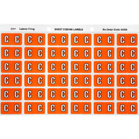 avery 43303 lateral file label side tab colour code c 25 x 38mm orange pack 180