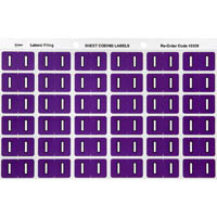 avery 43309 lateral file label side tab colour code i 25 x 38mm purple pack 180