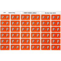 avery 43316 lateral file label side tab colour code p 25 x 38mm dark orange pack 180