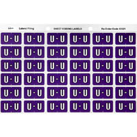 avery 43321 lateral file label side tab colour code u 25 x 38mm purple pack 180