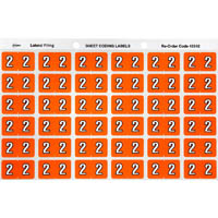 avery 43342 lateral file label side tab year code 2 25 x 38mm orange pack 180