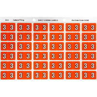 avery 43343 lateral file label side tab year code 3 25 x 38mm dark orange pack 180