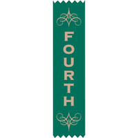 avery 69632 merit ribbons satin 4th place green pack 100
